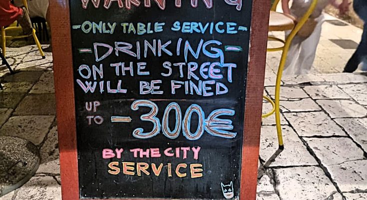 Alkoholverbot in Kroatien